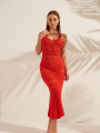 Vestido Gili Rojo Coral
