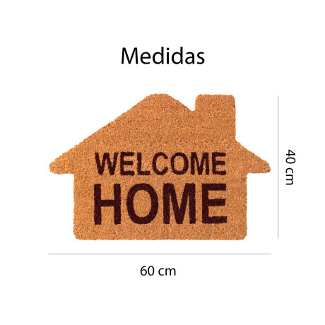 Alfombra Puerta Entrada Felpudo Coco Goma 40X60 Welcome/home