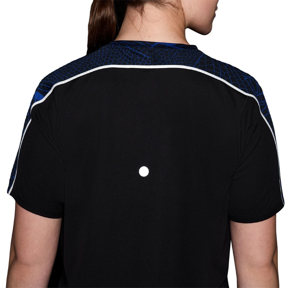 Polo Running Road Lite-Show Ss Top Mujer Performance Black/dark Cobalt