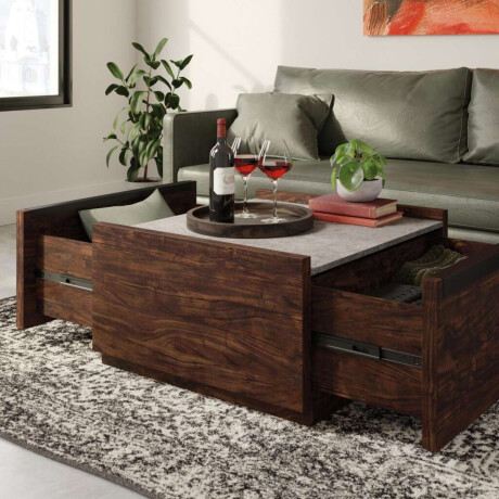Mesa de centro 2 cajones Sauder Linea Gate Collection