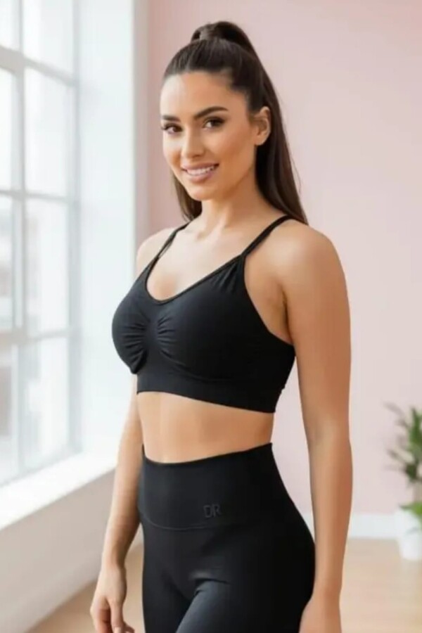 0765 top microfibra Negro