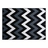 Alfombra rectangular Renaissance Smarth 1.50x2.00mts Negro Zigzag