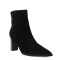 Botas de Mujer Bottero Caña Baja En Punta de Cuero Negro