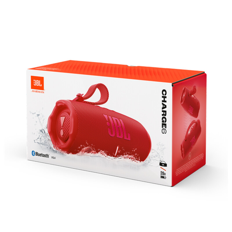 Parlante Portátil JBL Charge 6 Rojo con Bluetooth Parlante Portátil JBL Charge 6 Rojo con Bluetooth