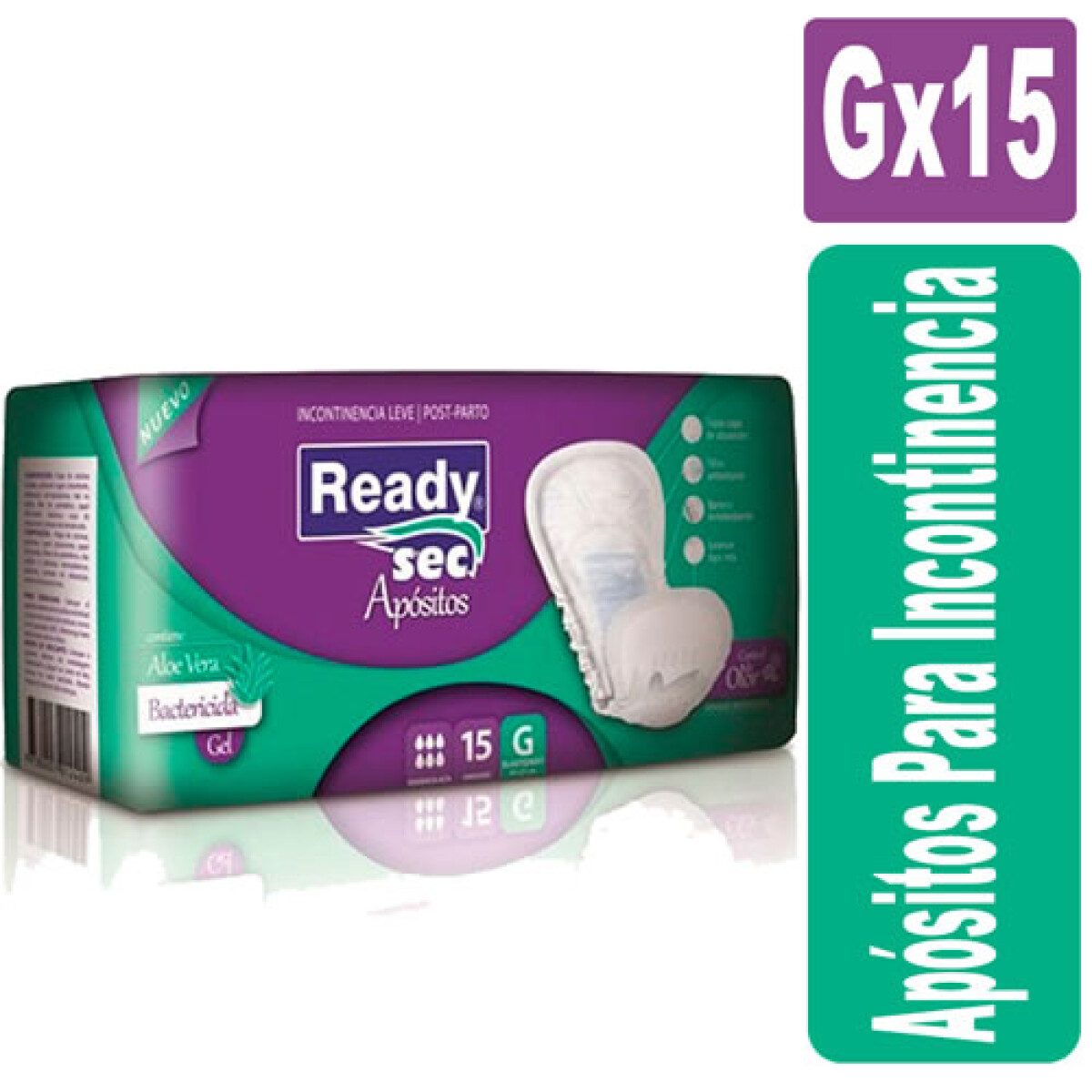 Apósitos Readysec Elástico Grande X15 