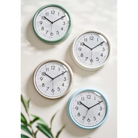 RELOJ PARED PLASTICO VERDE 9707