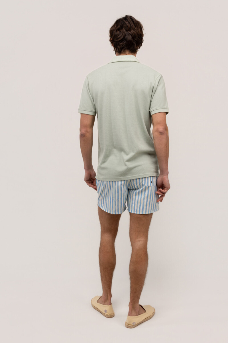 Short de Baño Rayas Azul