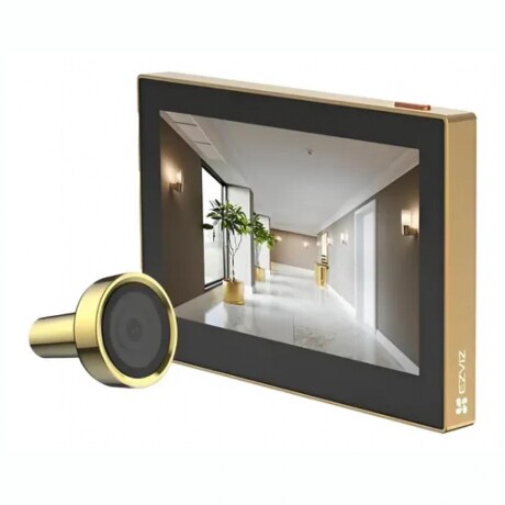 MIRILLA INTELIGENTE EZVIZ HP2 2MP Mirilla Inteligente Para Puerta EZVIZ HP2 2MP Pantalla A Color De 4' - Golden