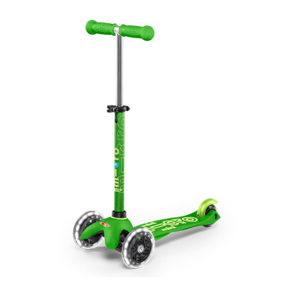 Monopatín Mini Micro Deluxe Led Verde