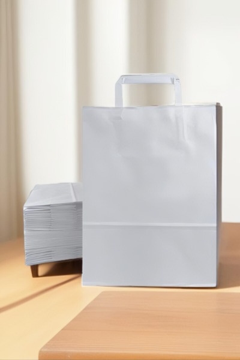 Pack x 10 - bolsa lisa 30x12x41 cm. - BLANCO 