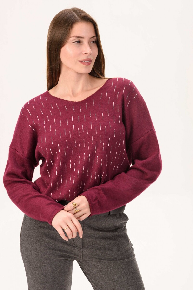 Sweater Praga - Bordó 