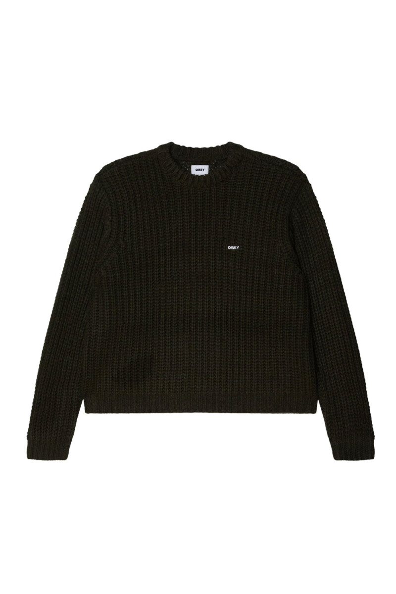 OBEY BOLD CHUNKY SWEATER Negro