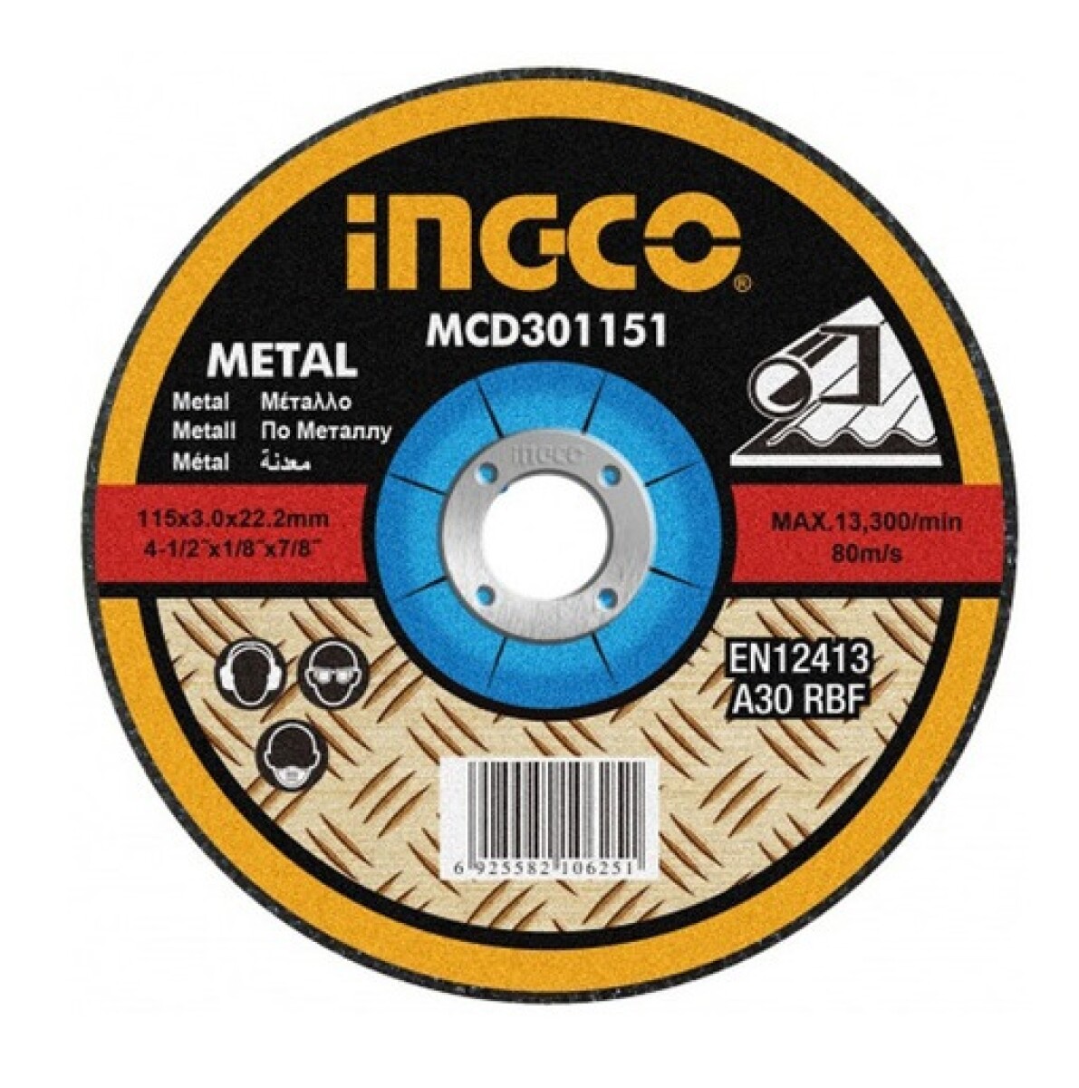 DISCO DESBASTE 4 1/2´´ 115M X 6MM INGCO 