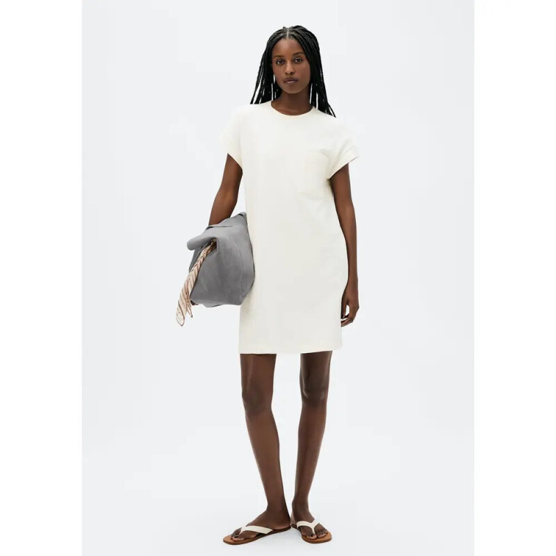 VESTIDO MM FEM BEGE MESCLA