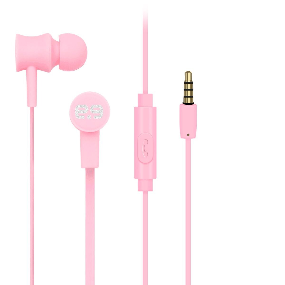 Auriculares Earbuds Puregear Pureboom rosados 