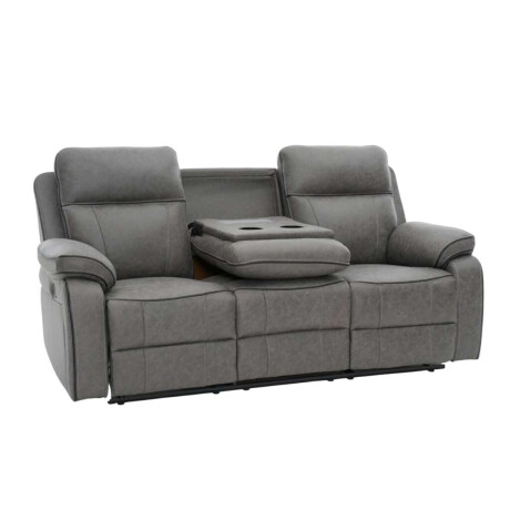 Sillon Recliner Apollo 3 Cuerpos Marrion Gris