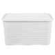 Set x5 Caja ratán 7 lts BLANCO