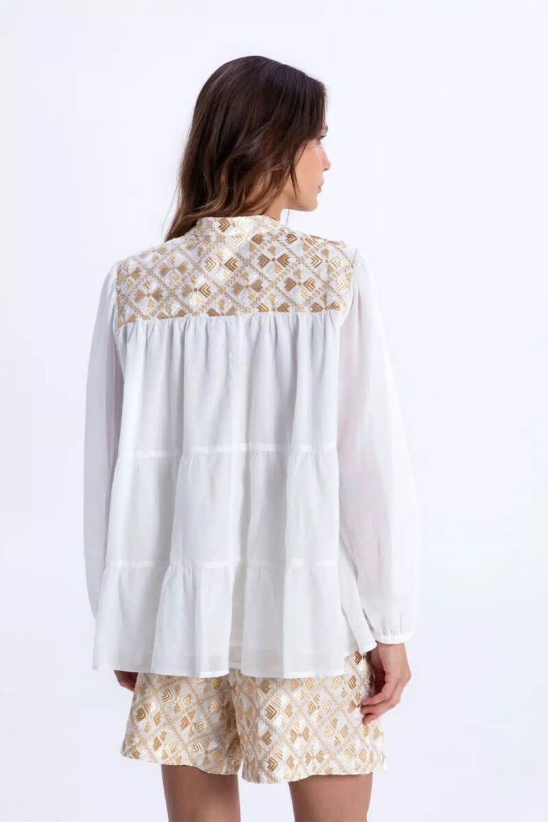 CAMISA FLAKES VOLADOS Blanco