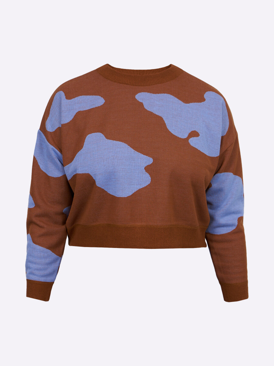 Sweater Jacquard - marron 