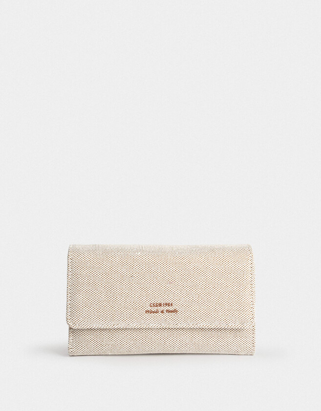 Ficheros Billetera Fichero Suede - Blanco Crudo