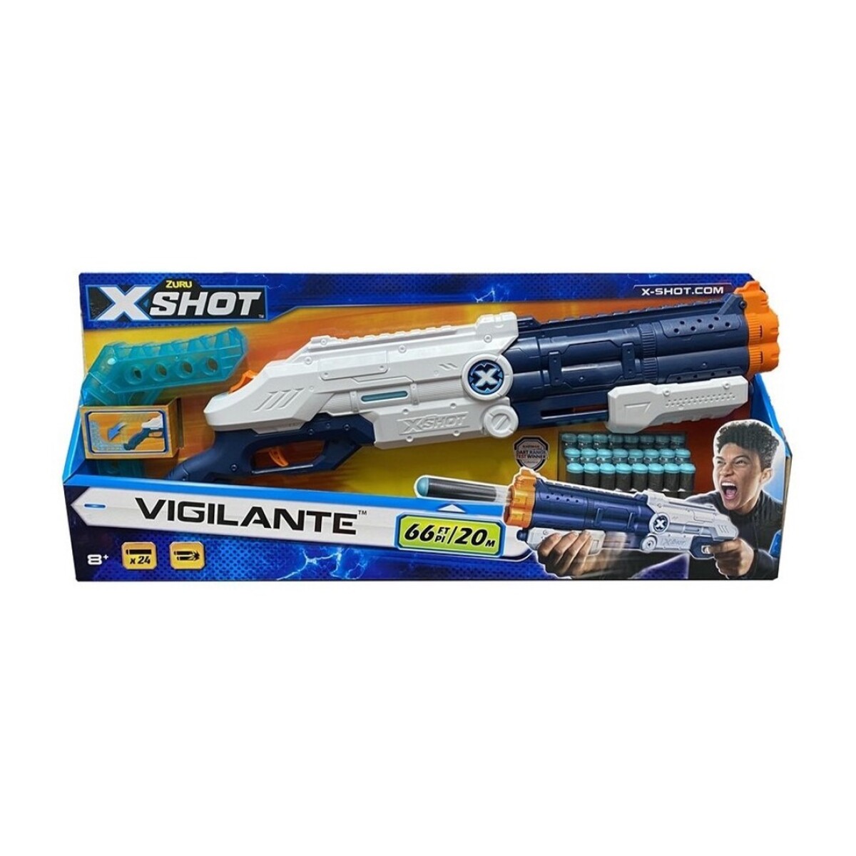 Escopeta X-shot Excel Vigilante y 24 Dardos - 001 