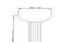 Mesa Lateral - 64cm - Linea Manhattan Marron