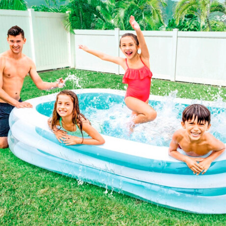 Pisicina Gomón Inflable 262x175 Rect Intex 770 L Inx56483