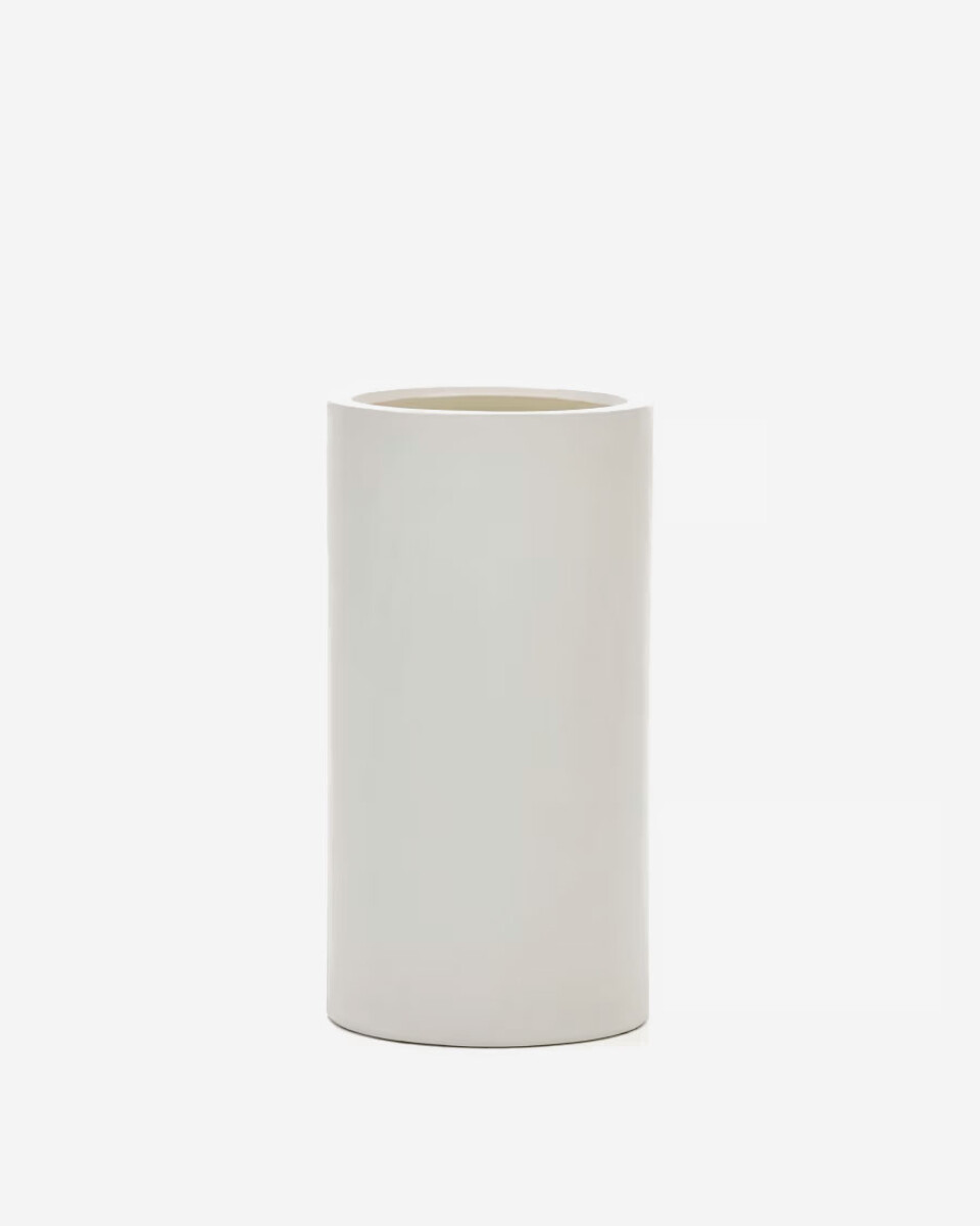 Macetero Aiguablava de cemento - blanco Ø 42 cm 