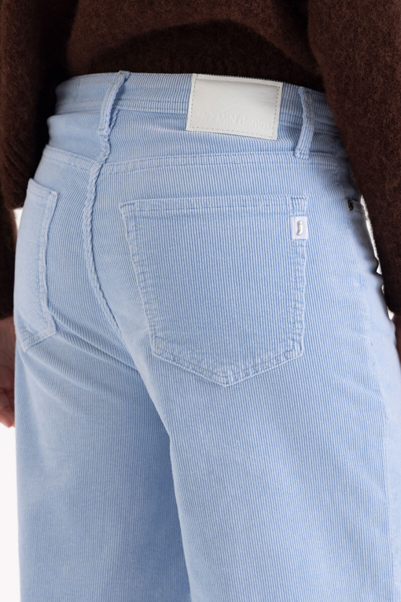 JEANS WIDE X CORD MARRON Celeste