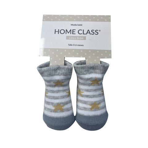 Medias Bebé Home Class Diseños Surtidos 0 a 6 Meses Unisex