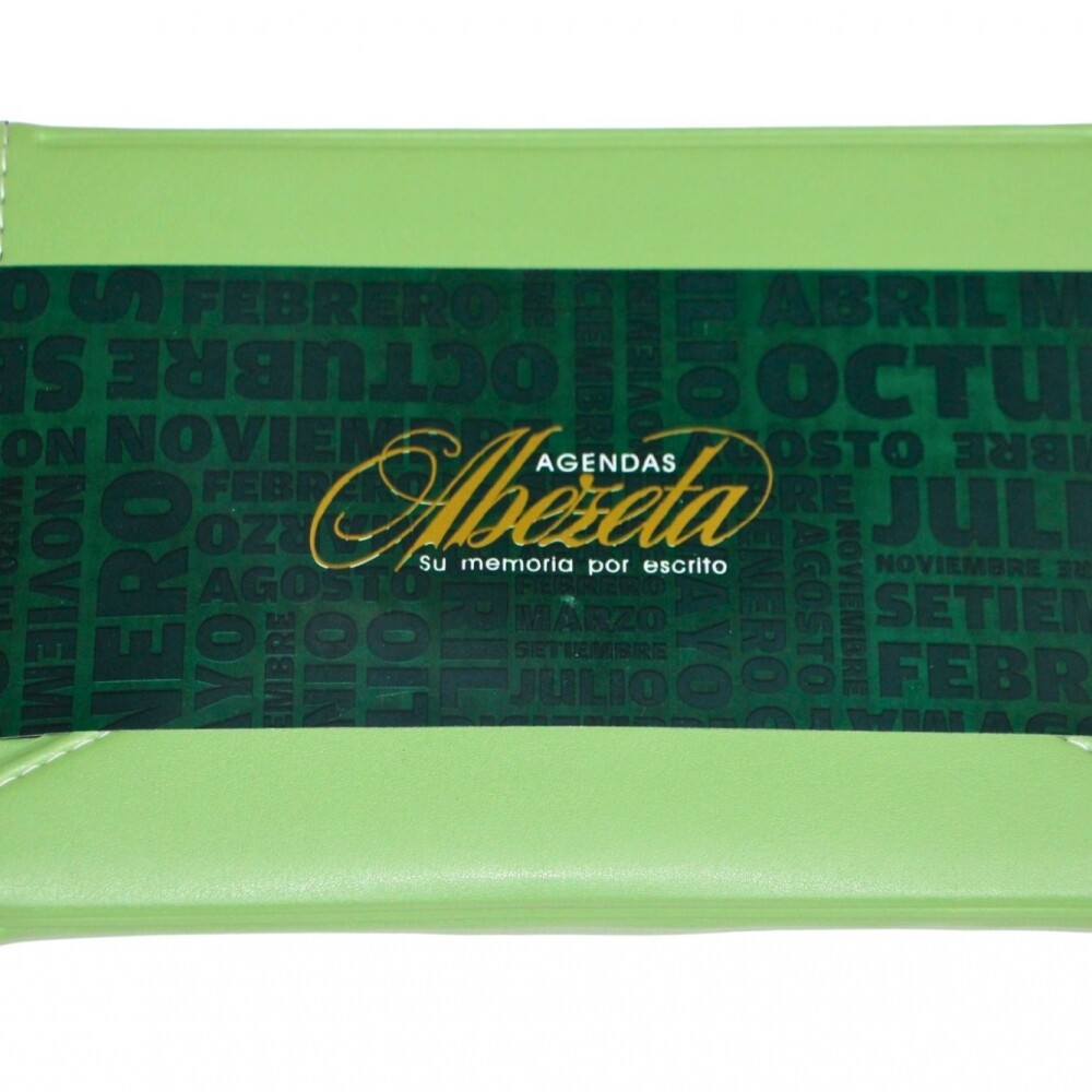 AGENDA ABEZETA CLASSIC MEDIUM 214 CS TAPA COSIDA SOLAPA COLOR VERDE