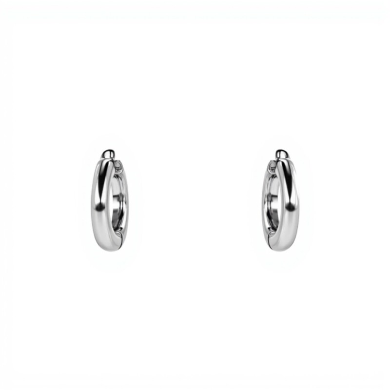 Caravanas Aro Plata - Plata 925- Sin Piedra - CA4118 sinpiedra