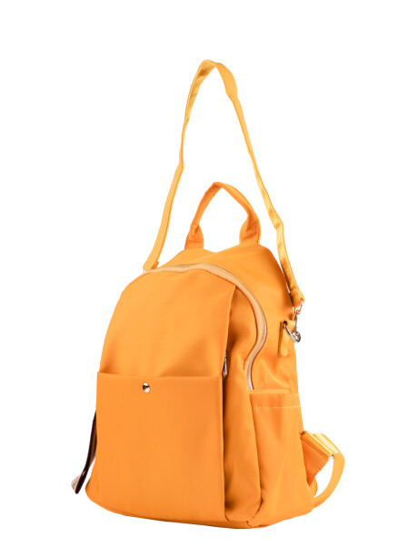 Mochila Lona con Correa Mostaza