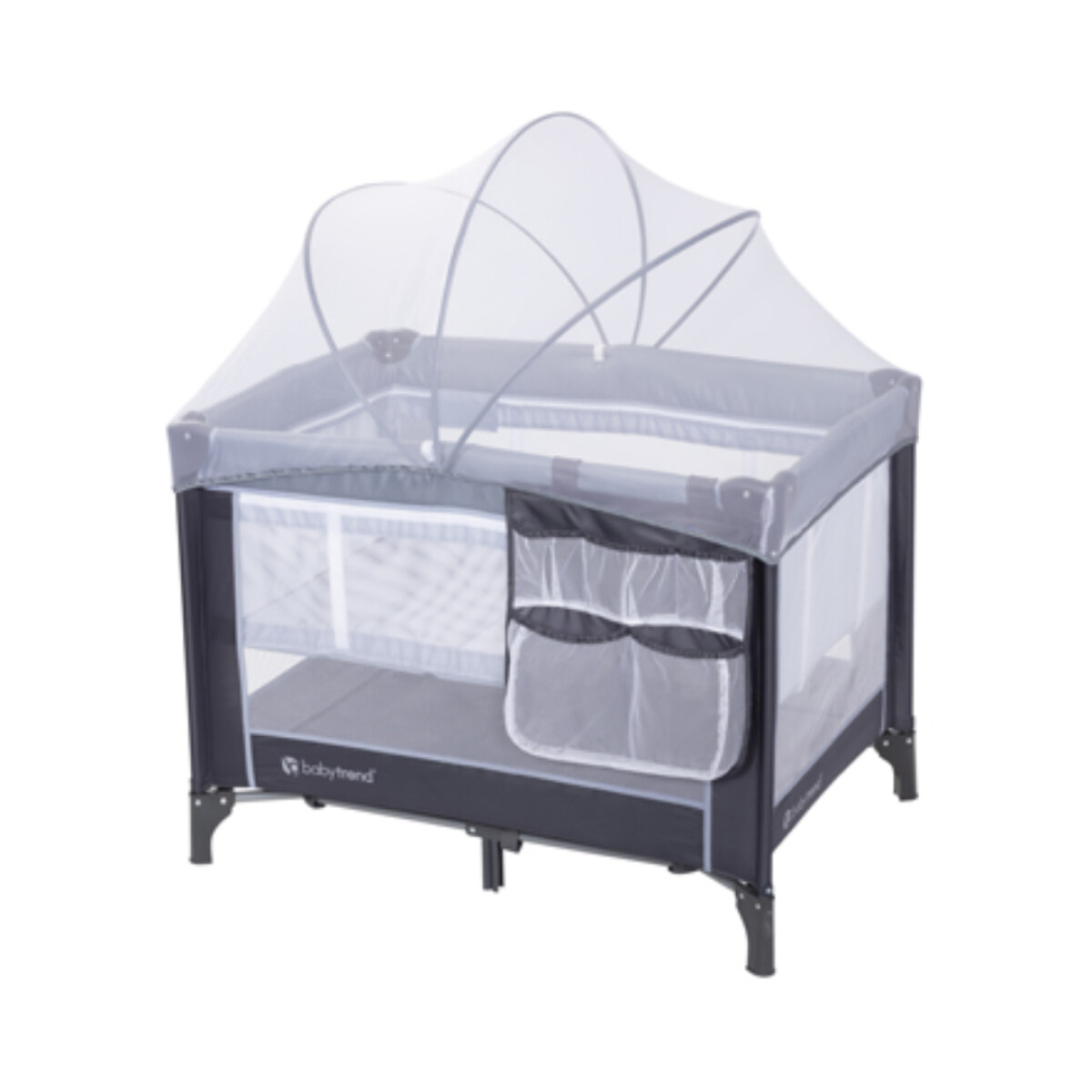 Corralito Baby Trend Nursery Center con cuna PY91F51KM - Gris 
