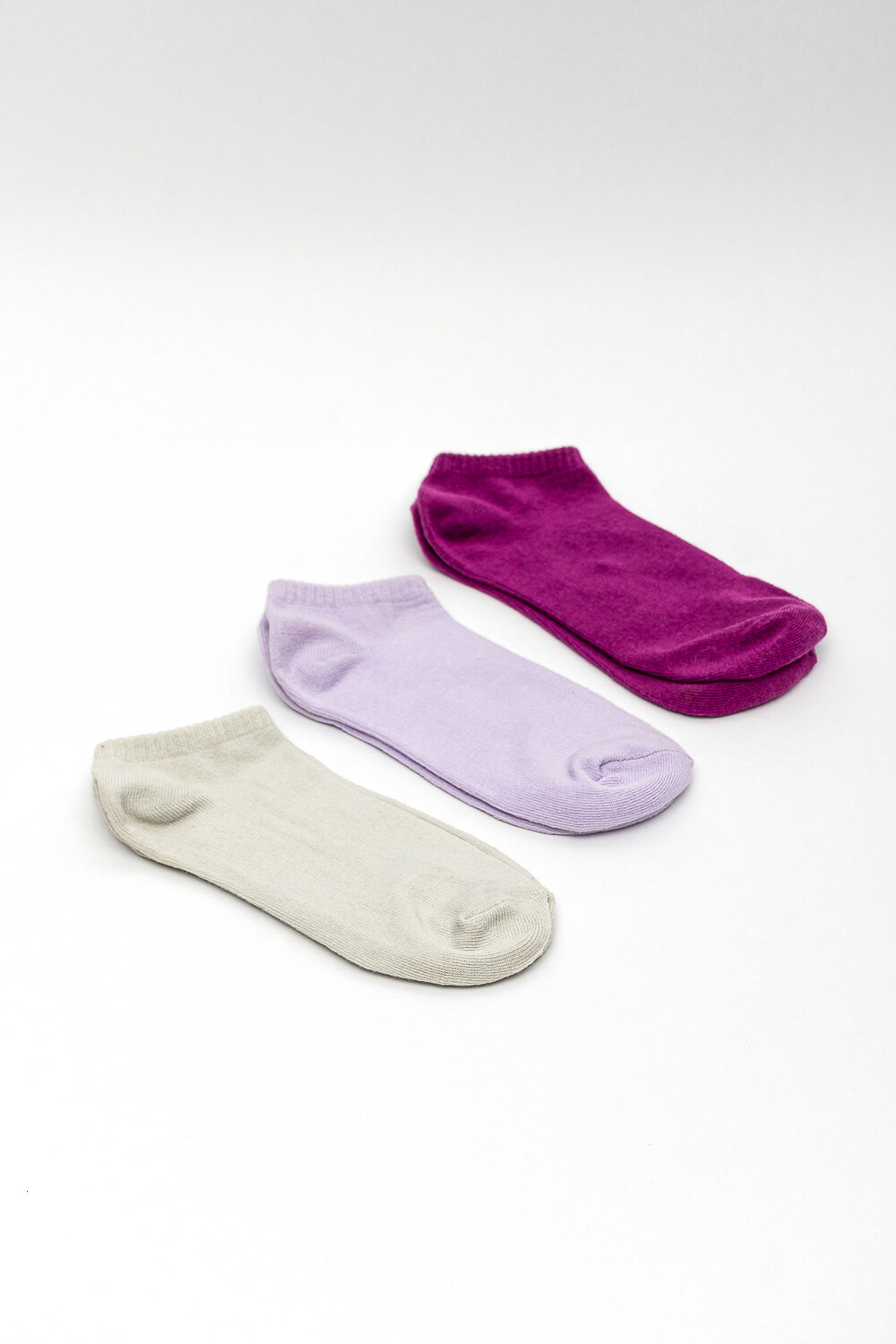 Medias Ankle Colorin, Pack X 3 Color Unico
