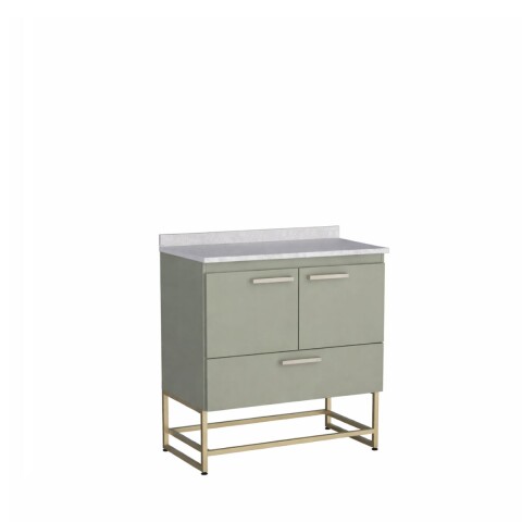 Mueble de baño de pie Suez Verde 80cm mesada granito sin bacha Mueble De Baño De Pie Suez Verde 80cm Mesada Granito Sin Bacha