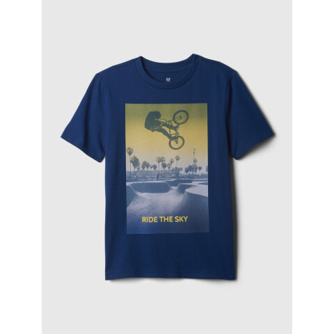 APR ELEVATED GRAPHIC TEE PANGEA BLUE