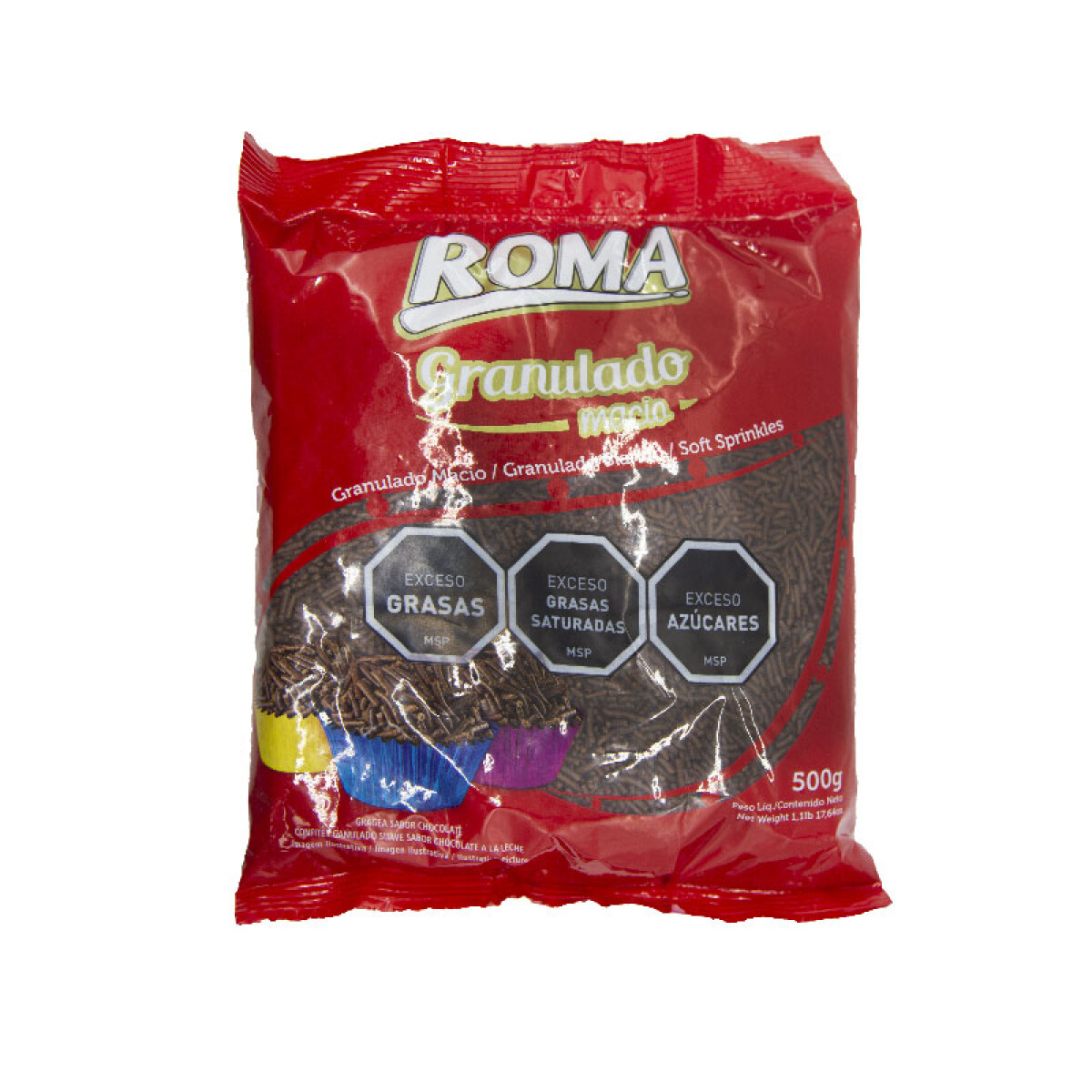 Chocolate Granulado ROMA 500 Grs - Leche 