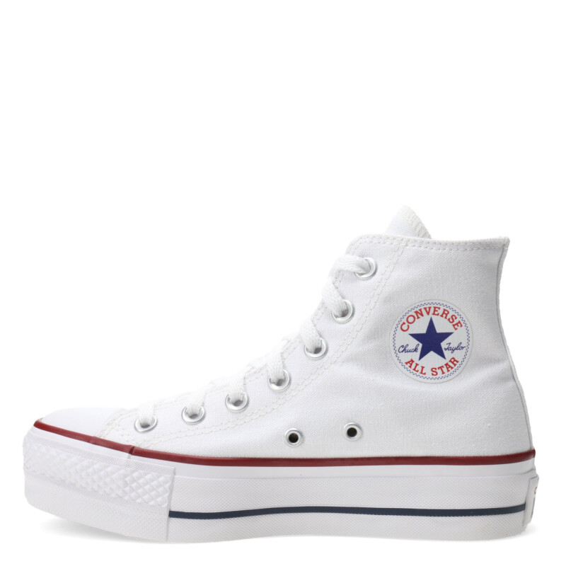 Championes Unisex Converse Chuck Taylor All Star Hi Blanco - Rojo - Azul