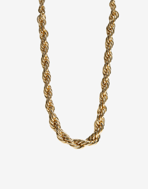 Collares Cortos Metal Collar Corto Cadena Torsada - Dorado
