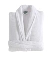 Bata Baño Velour Perola Dohler Algodón Talle M - G Blanco