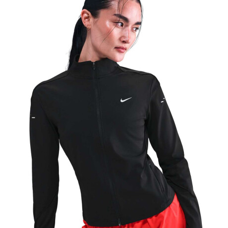 Remera Nike Swift Dri-Fit Full-Zip Alto-Layer Running Top de Mujer Negro