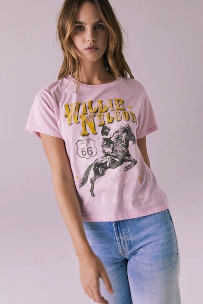 CAMISETA VINTAGE Rosa