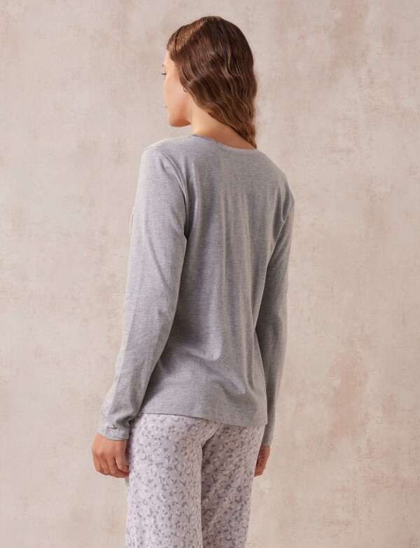 Remera De Pijama GRIS