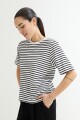 Remera a rayas BLANCO Y NEGRO