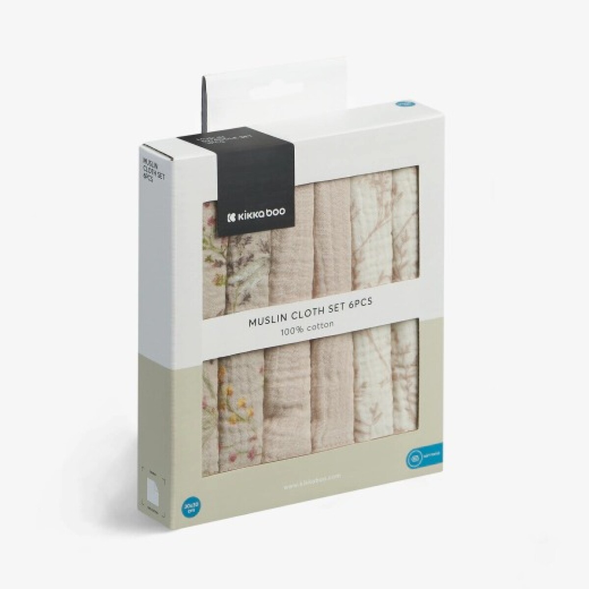 Set x6 babitas muselina KIKKABOO - secret garden 