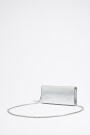 BOLSO SOLAPA MINI PIEL Plata