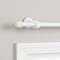 Barrote cortina de metal 1,5 m + 2 Soportes BLANCO