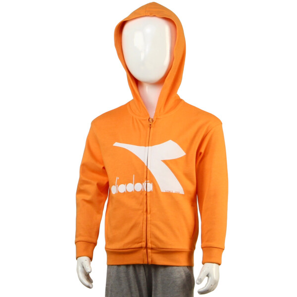 Diadora Ju.hoodie Fz - Jr Naranja