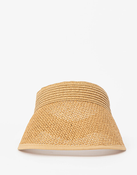 Sombreros Visera Efecto Rafia - Marron Beige